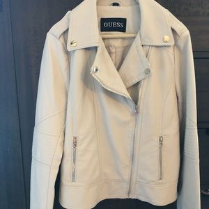 Beautiful off-white leather jacket